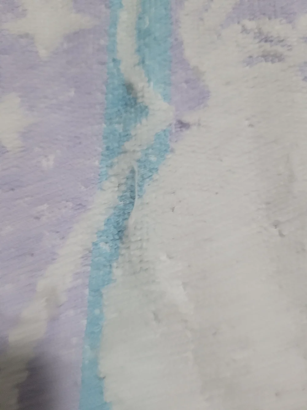 FRIENDS Pastel Penguin Bath Towel - Light Purple & Aqua